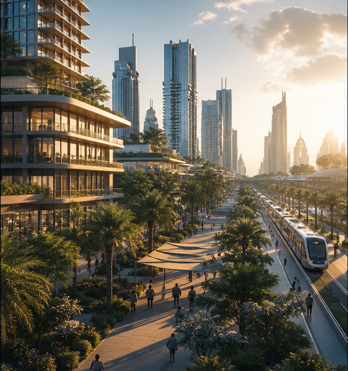Dubai green mobility and mixed-use urban district